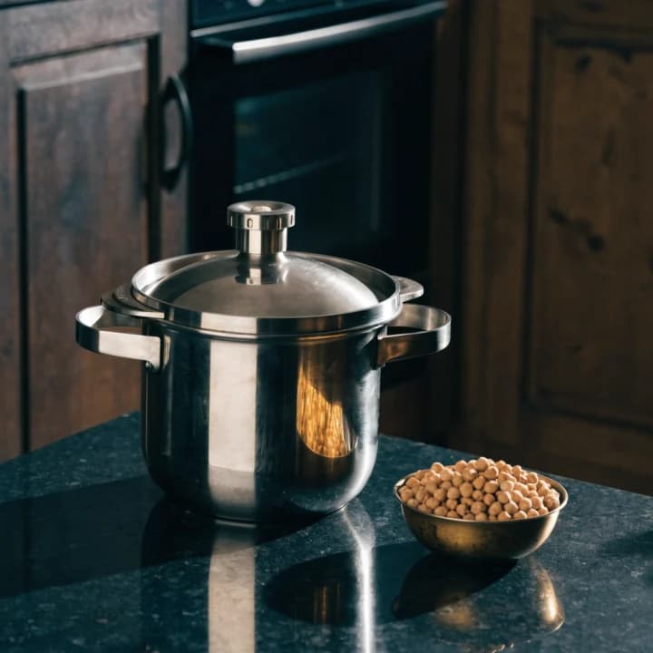Pressure cooker used for lentils and beans