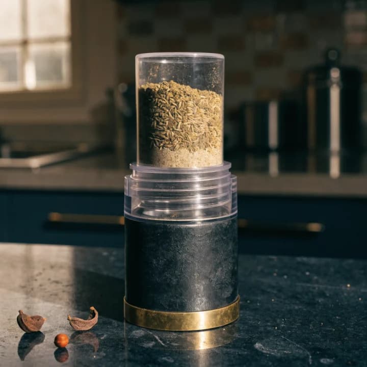 Kitchen spice grinder with whole spices