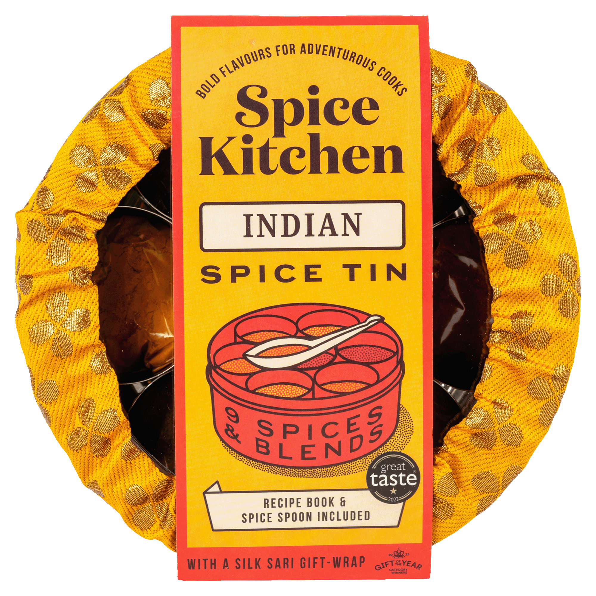 Spice Kitchen Indian Spice Tin with nine spices and blends
