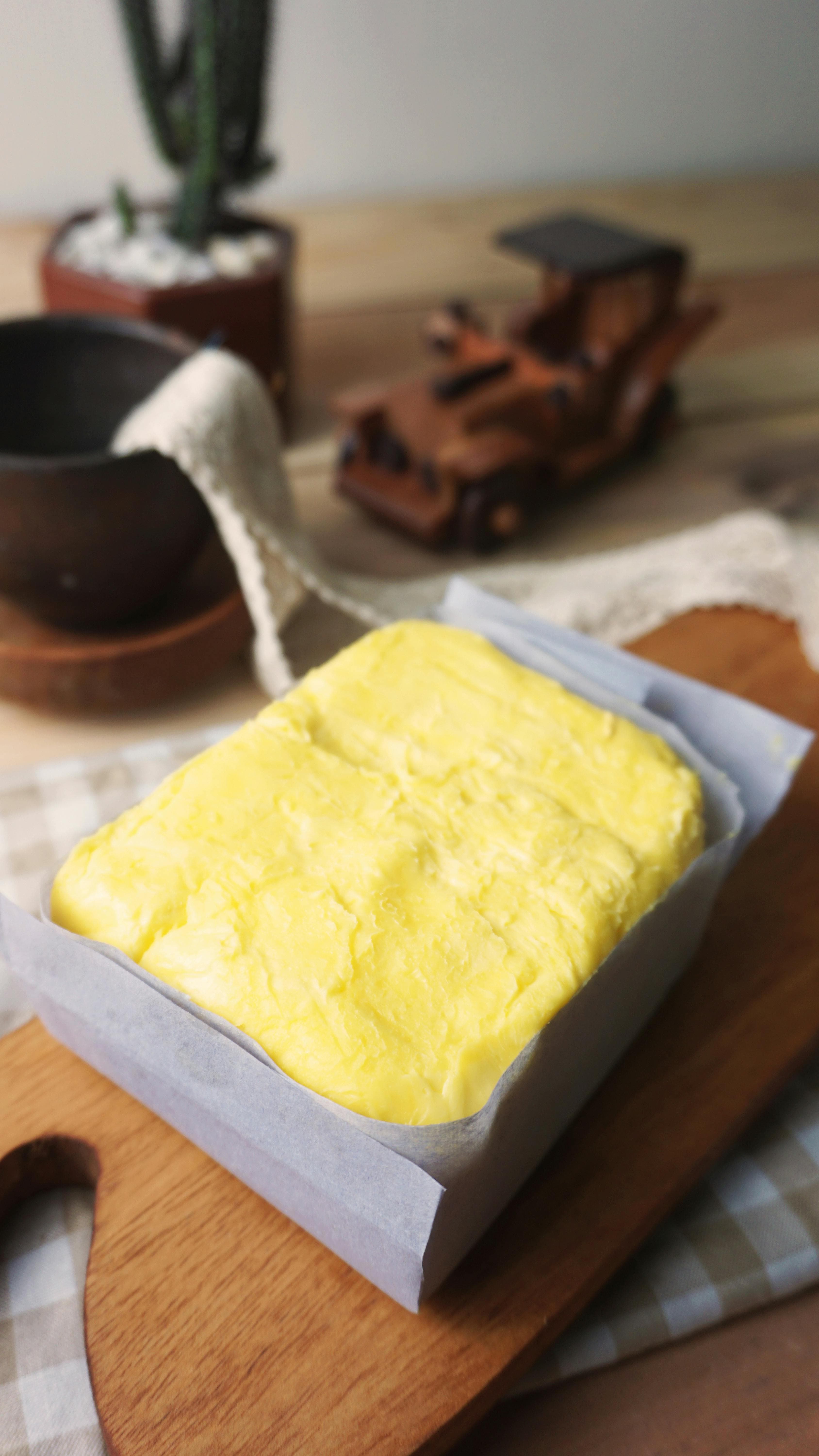 Vegan butter used as a dairy substitute