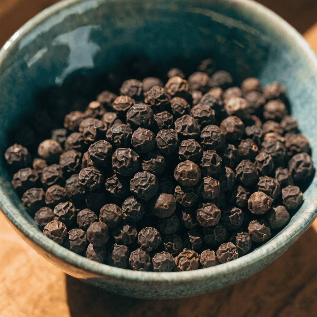 Black peppercorns