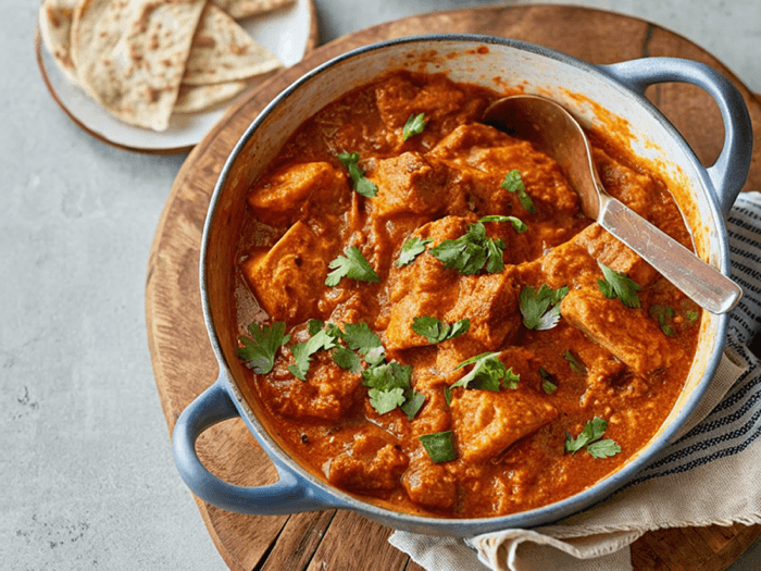 Creamy Tofu Curry with Homemade Roti