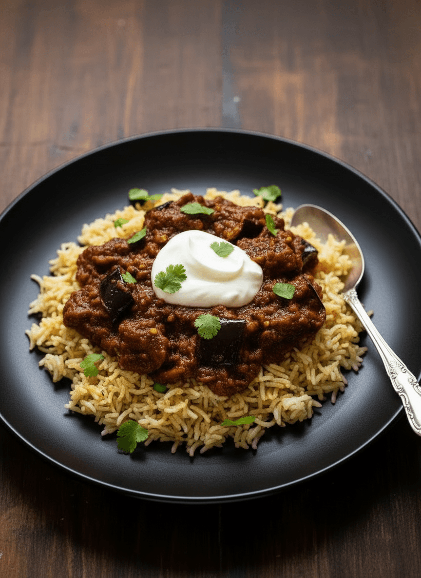 South Indian Brinjal Curry