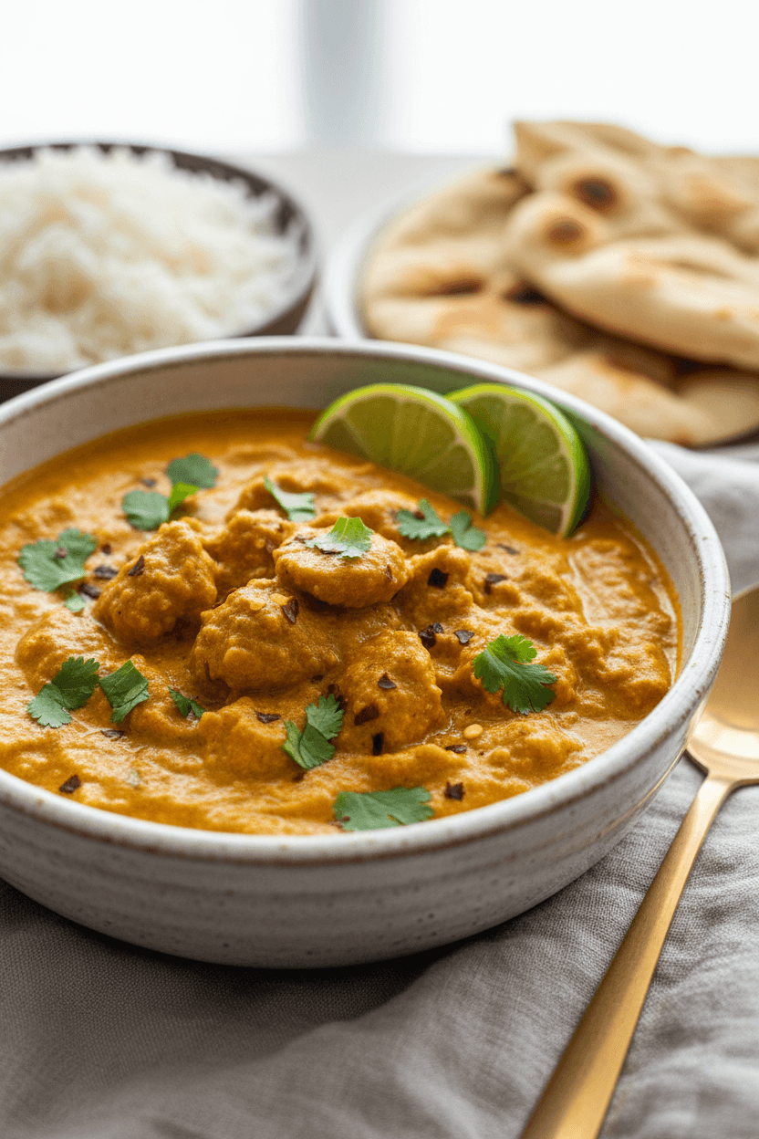 Instant Pot Methi Soy Curl Curry