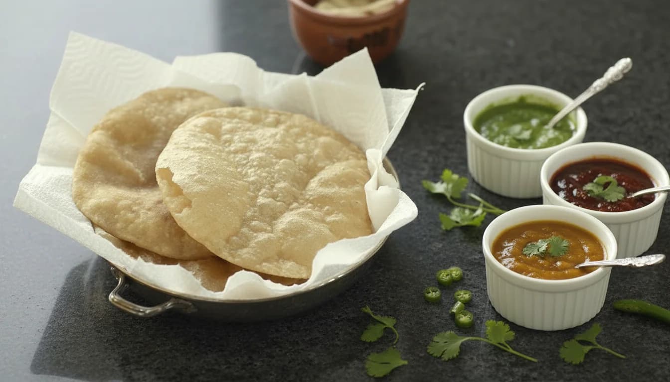 Puffed Indian Bread (Poori)