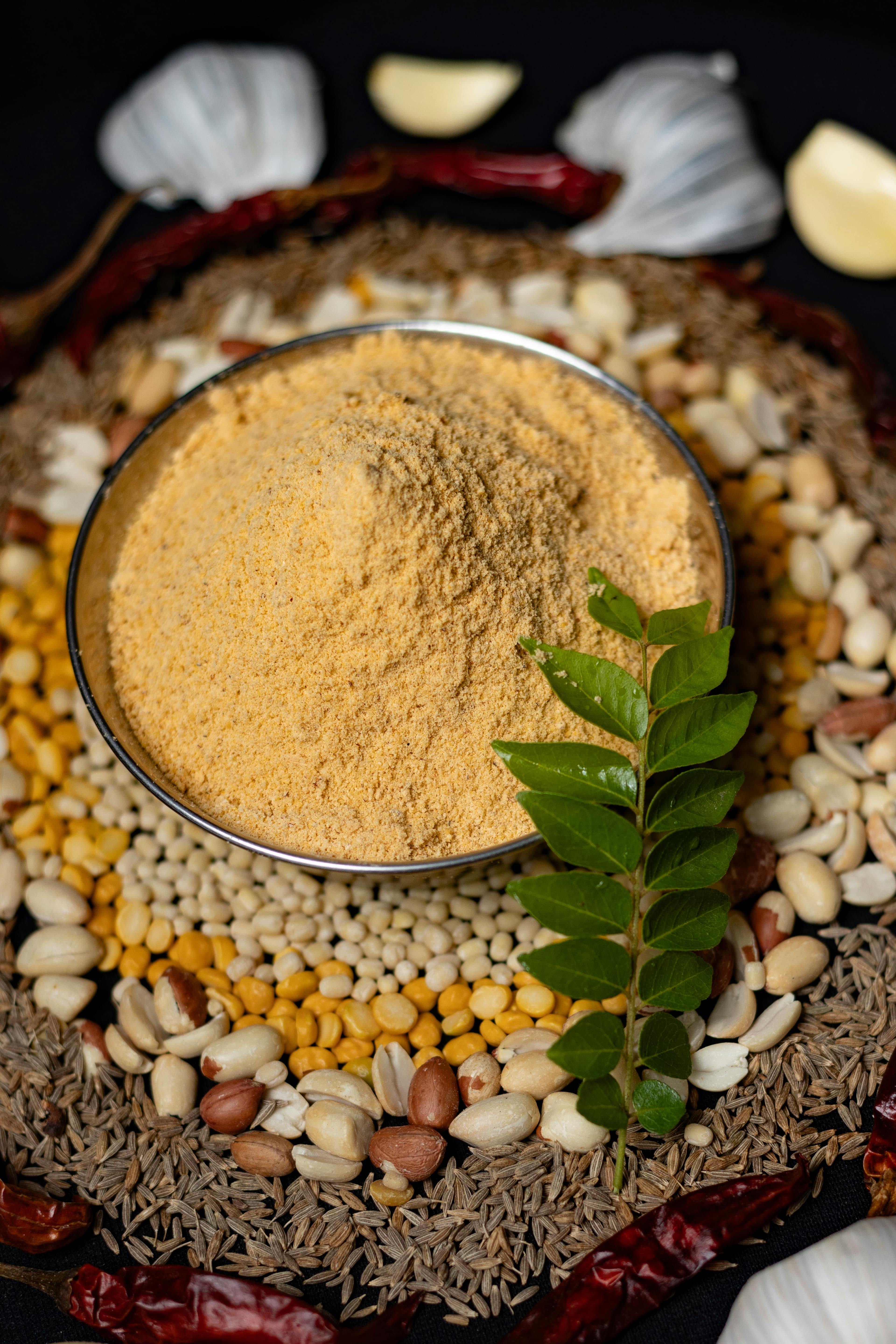 Fresh curry leaves used in South Indian cooking