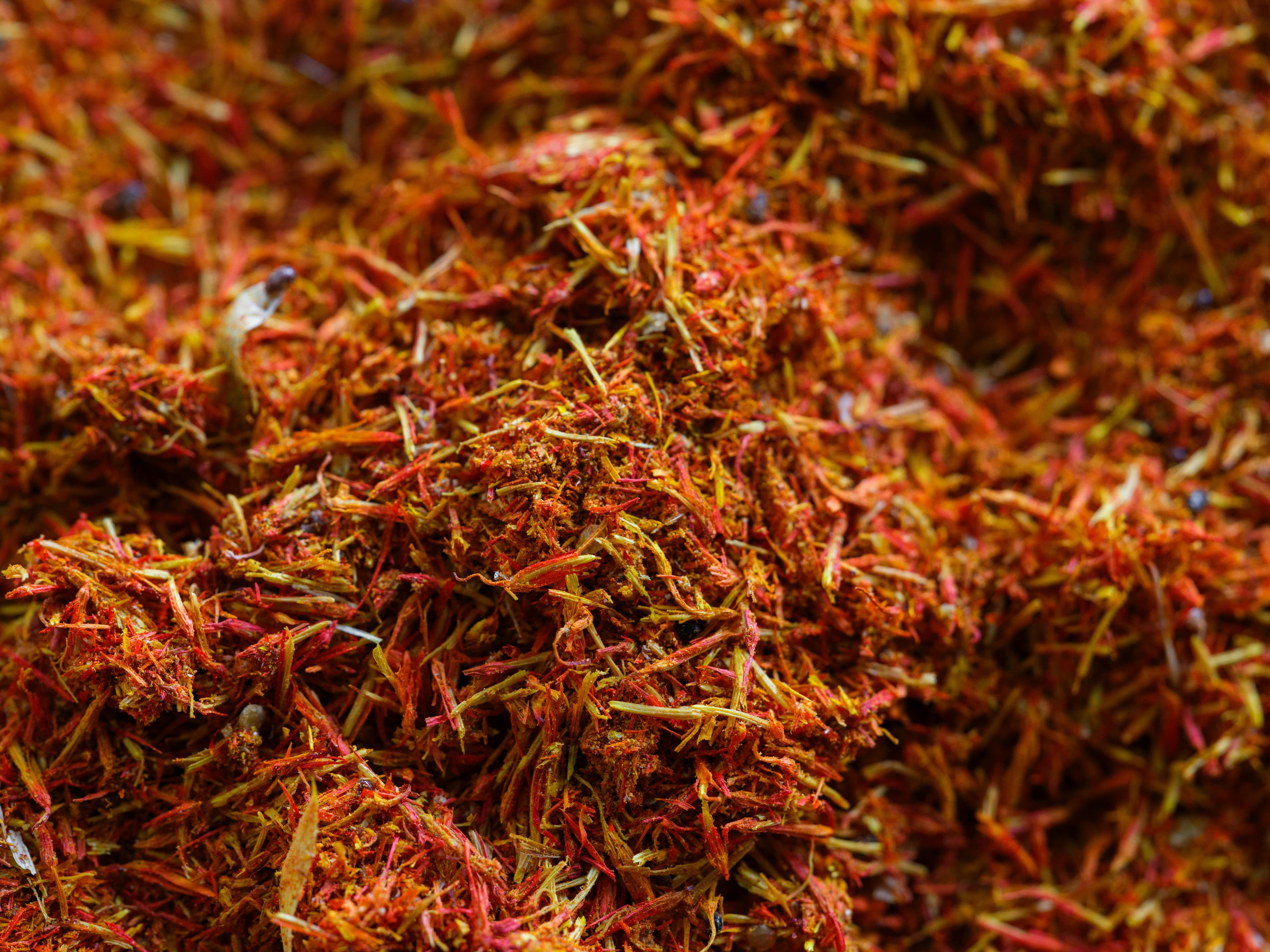 Saffron threads used in Indian cooking